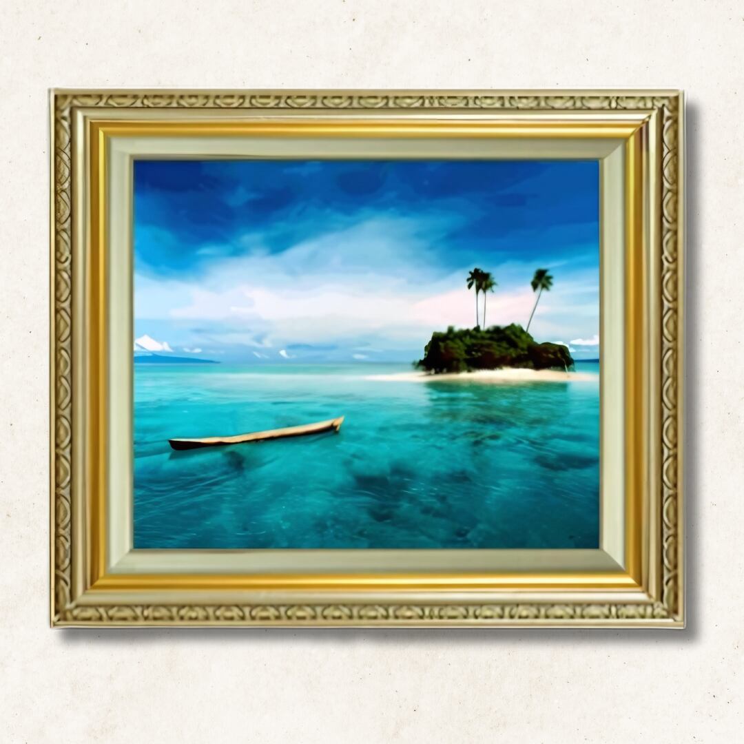 油絵（アイランドの風景画 ） F20号 727mm x 606mm