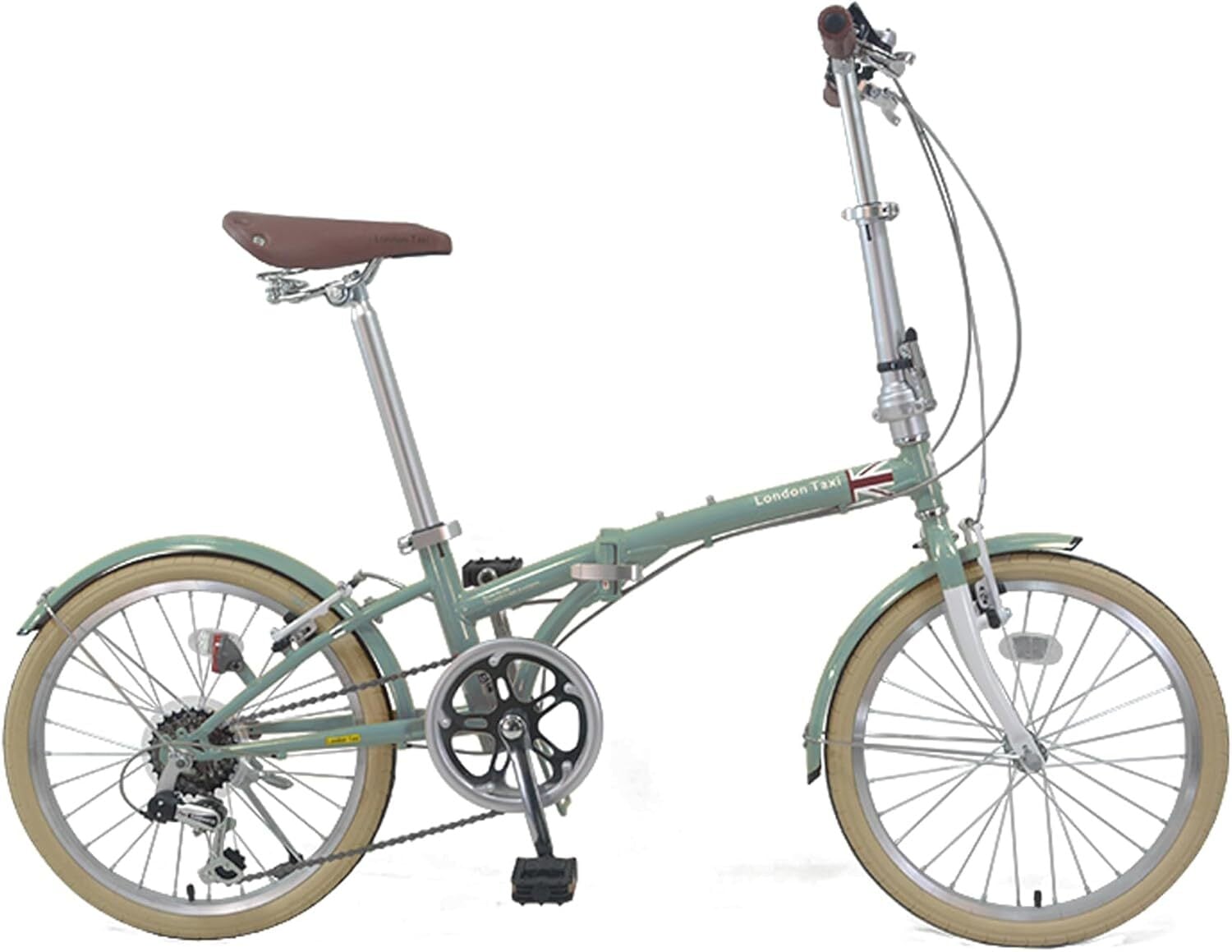 折りたたみ自転車 20インチ スチール シマノ製 6段変速 スタンド付き