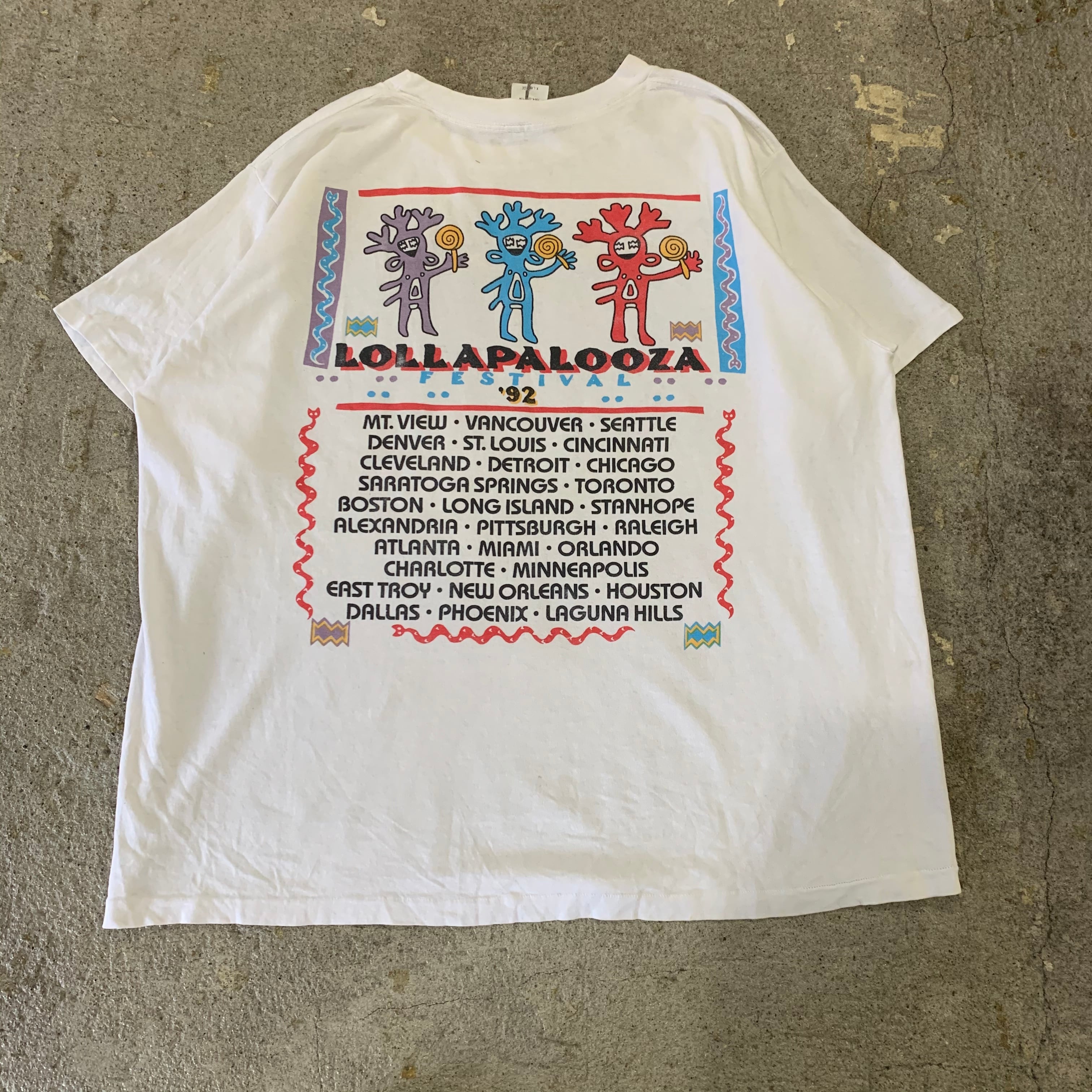 92s LOLLAPALOOZA Tシャツ 90s ロラパルーザ レッチリ 92s