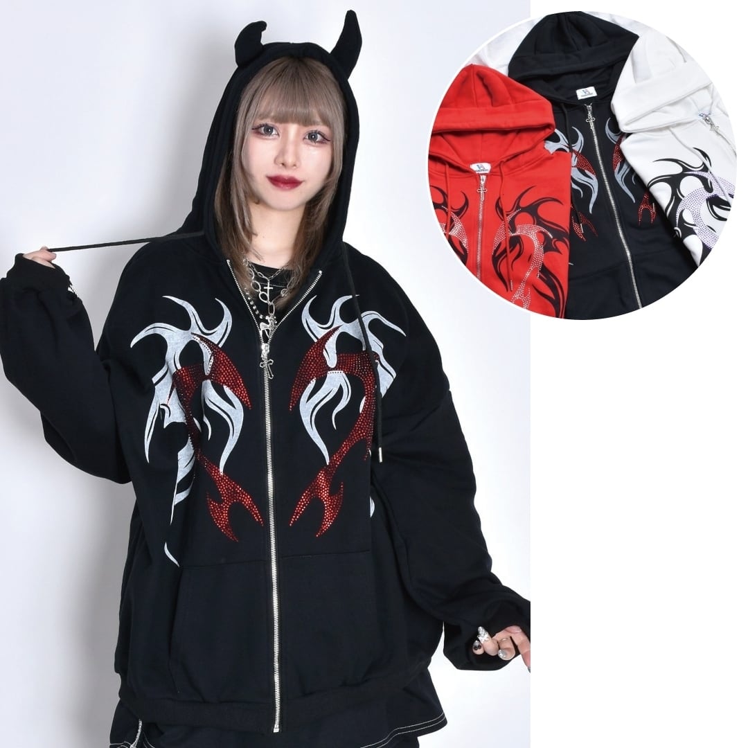 DEVILOOF パーカー DEVILOOF パーカー DEVILOOF パーカー ヒート