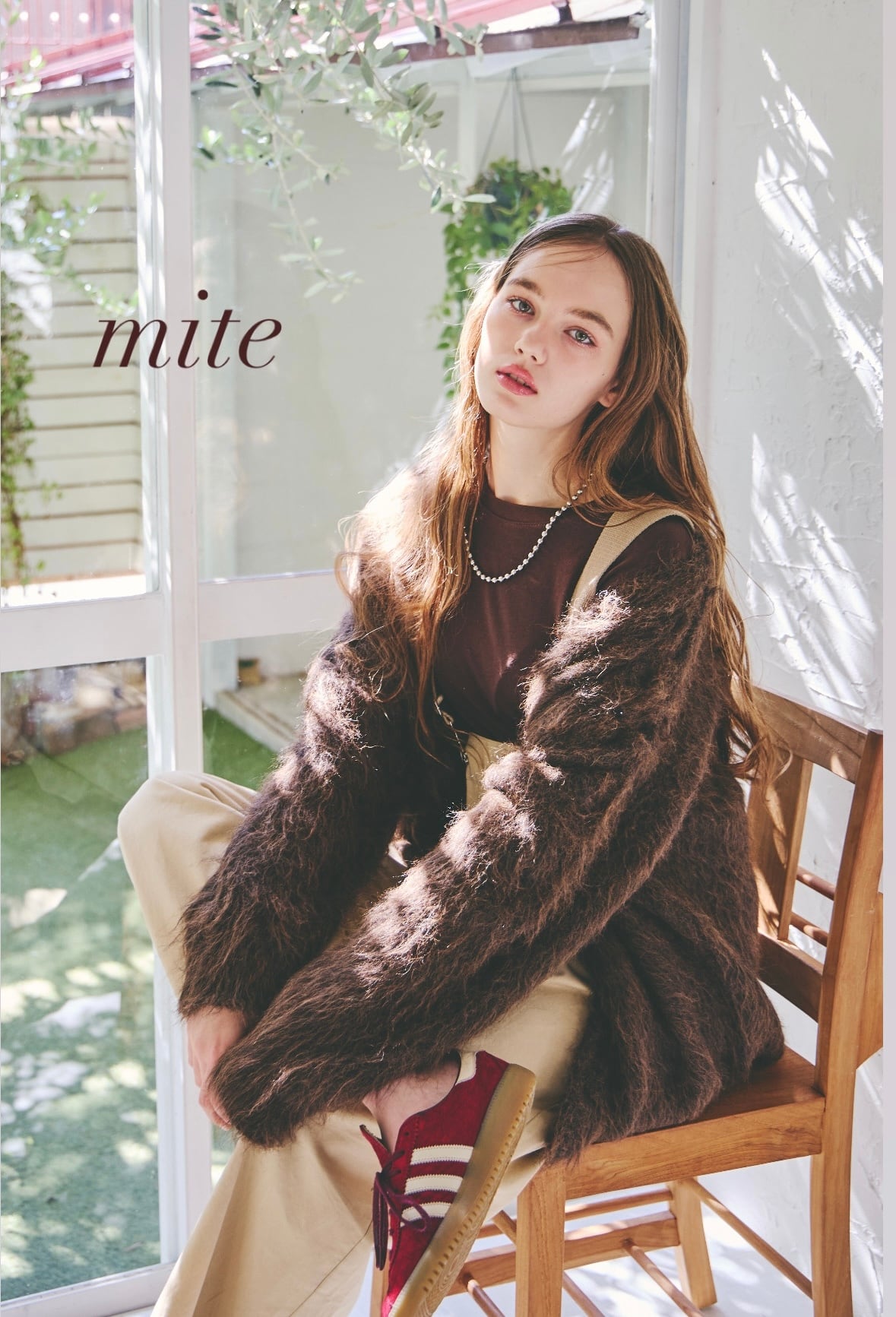 ハンドメイド 起毛チェック ワンピース ハンドメイド グレー×イエロー