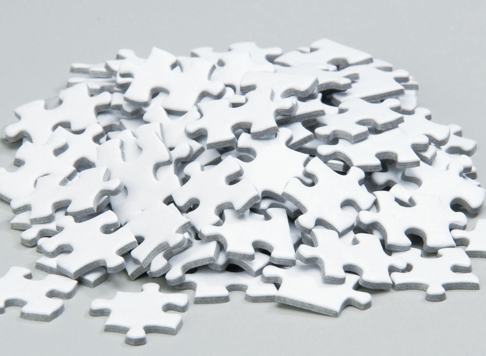 未使用品】5005P ホワイト ジグソーパズル 特注品 アート 美術 白地図