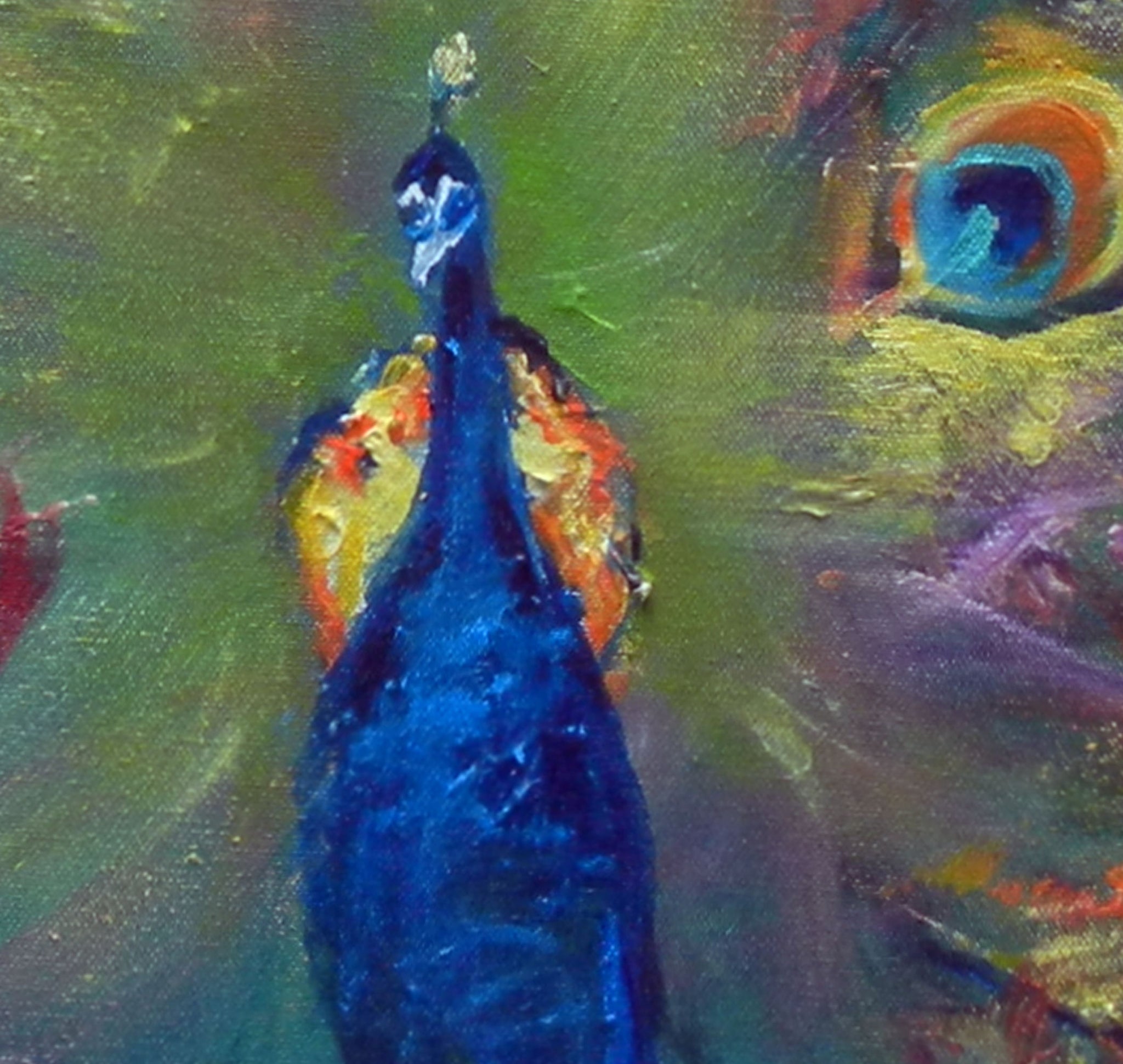 Peacock 36x24 – BenWill Studio