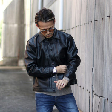 Schott ショットライダースジャケット ダブルブレストブルー 試着のみ