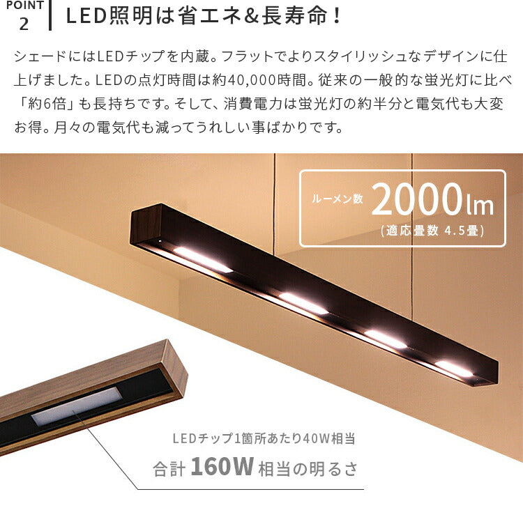 LED照明 ペンダントバーライト LEWOOD ナチュラル BBP-090 日昇 照明