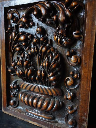西洋アンティーク フランス 18世紀家具の装飾レリーフ 木彫 アート