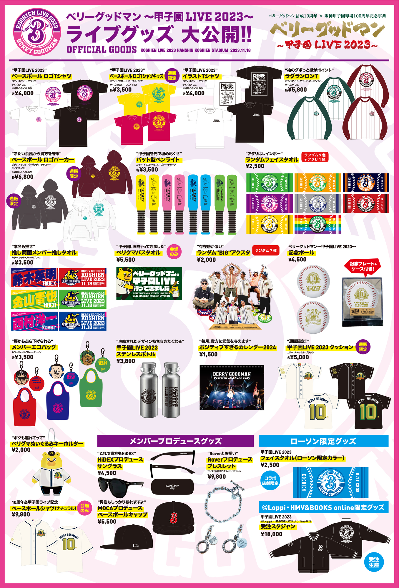 ベリーグッドマン甲子園LIVE 2023 DVD 限定版 甲子園 LIVE 2023 @阪神