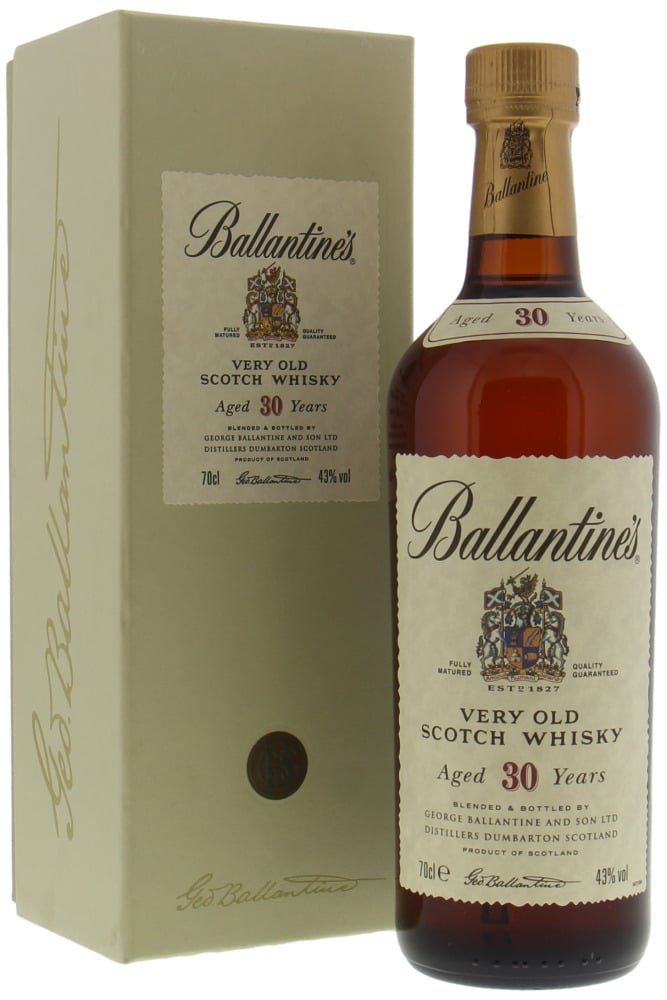 Ballantines 30 Years Old Very Old Scotch Whisky 43% NV