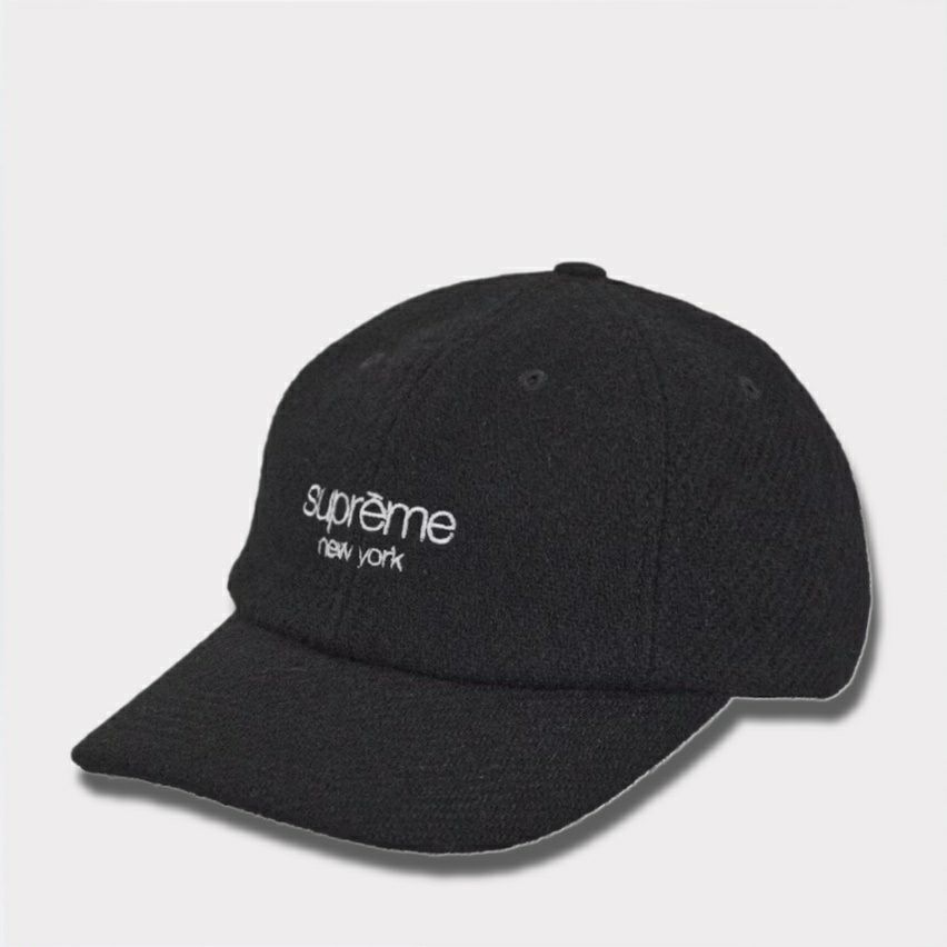 Supreme ツイードキャップ 黒革ベルト