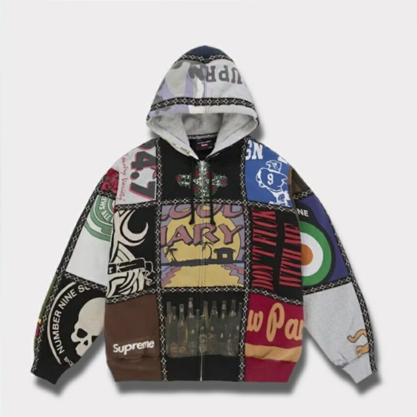 Supreme シュプリーム 2025AW Number (N)ine Patchwork Zip Up Hooded