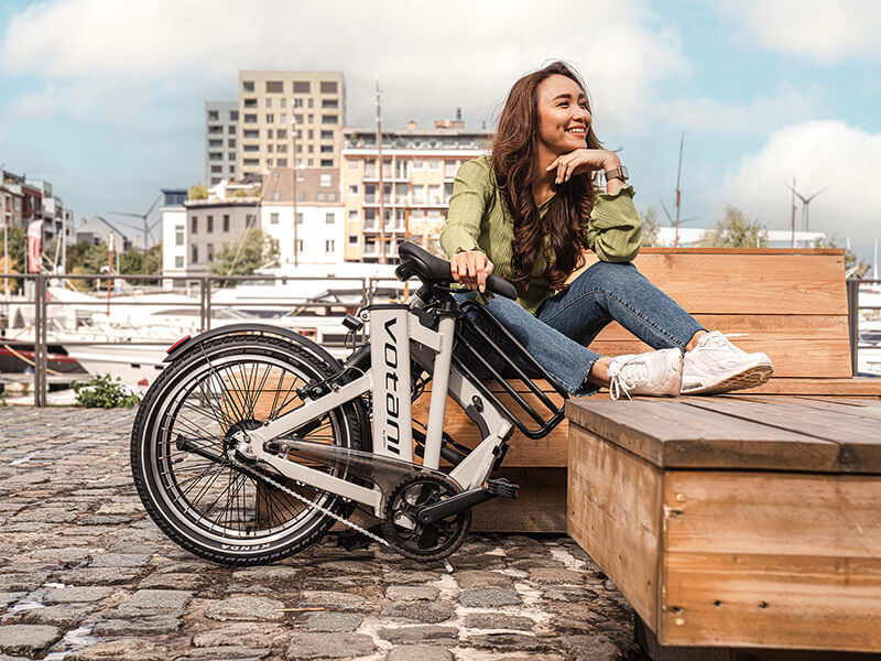 にゃた BESV F3 電動アシスト折り畳み20インチモデル ライトグレー