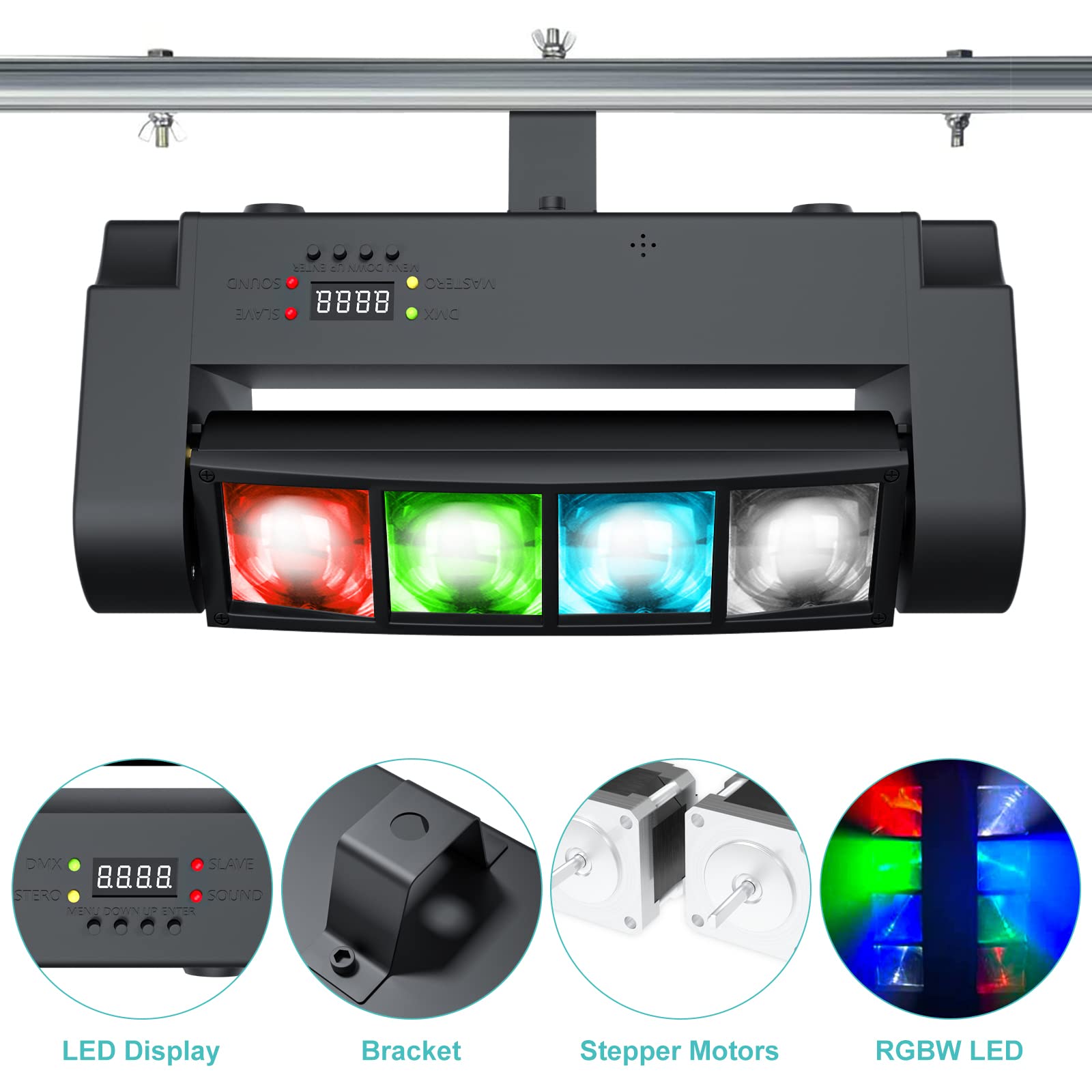 LM30A ムービングヘッドライト 8×3W LED Betopper LM30A 8x3W Mini