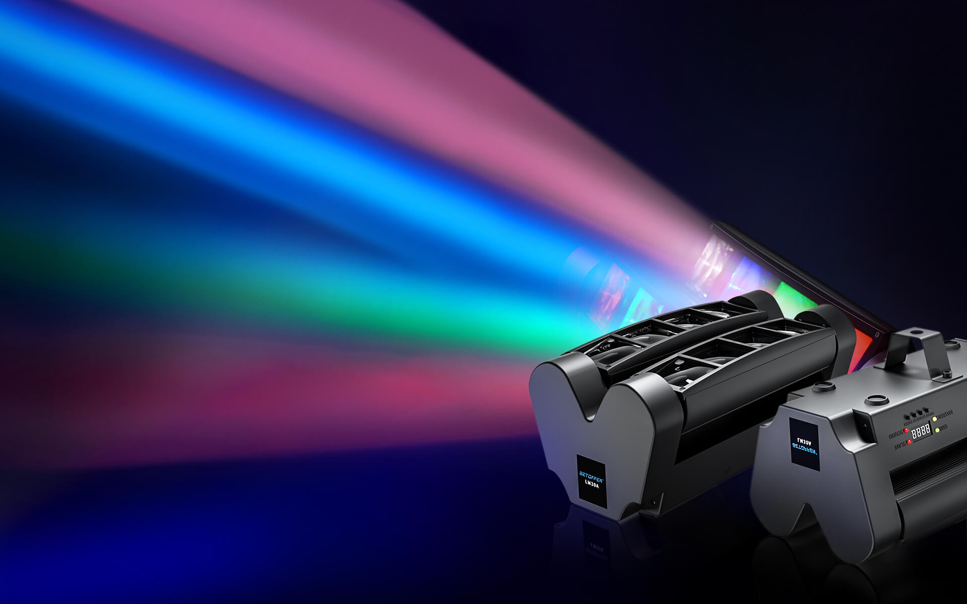 LM30A ムービングヘッドライト 8×3W LED Betopper LM30A 8x3W Mini