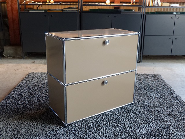 usmハラー キャビネット ベージュ モジュラーファニチャー 店頭仕様の