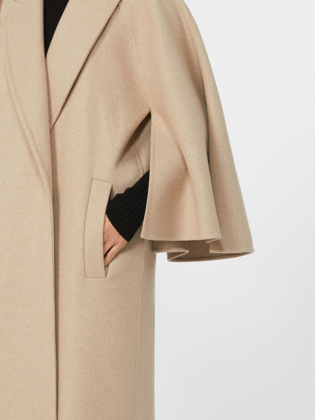 ガンジェ] カシミヤ キャメル ウール コート, sand | Max Mara