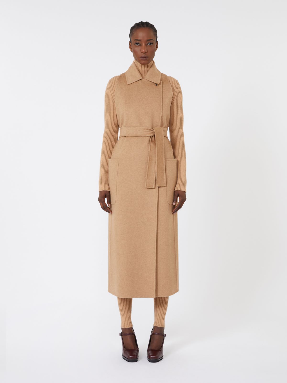 ベルリーナ] ピュア キャメル ダブルフェイス ジレ, camel | Max Mara