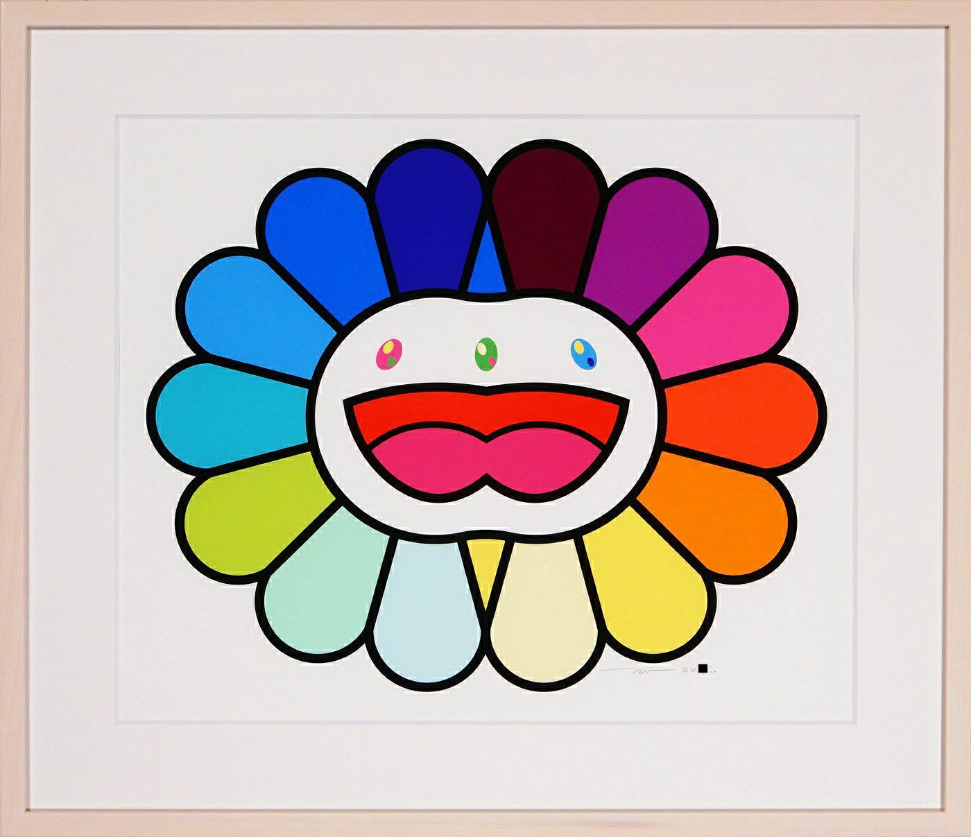 レインボーフラワーさん 村上隆の新作版画 限定100枚