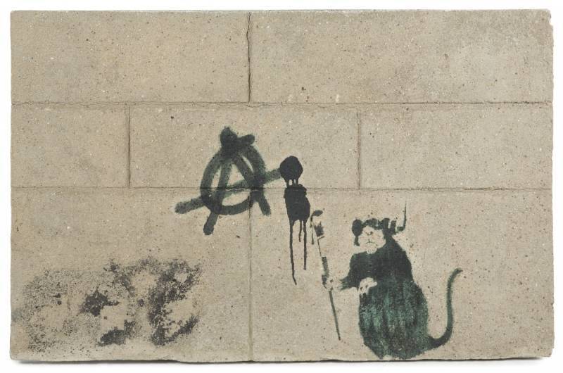 Banksy バンクシー 「Anarchy Rat」 シリアル サイン 書類付き Banksy