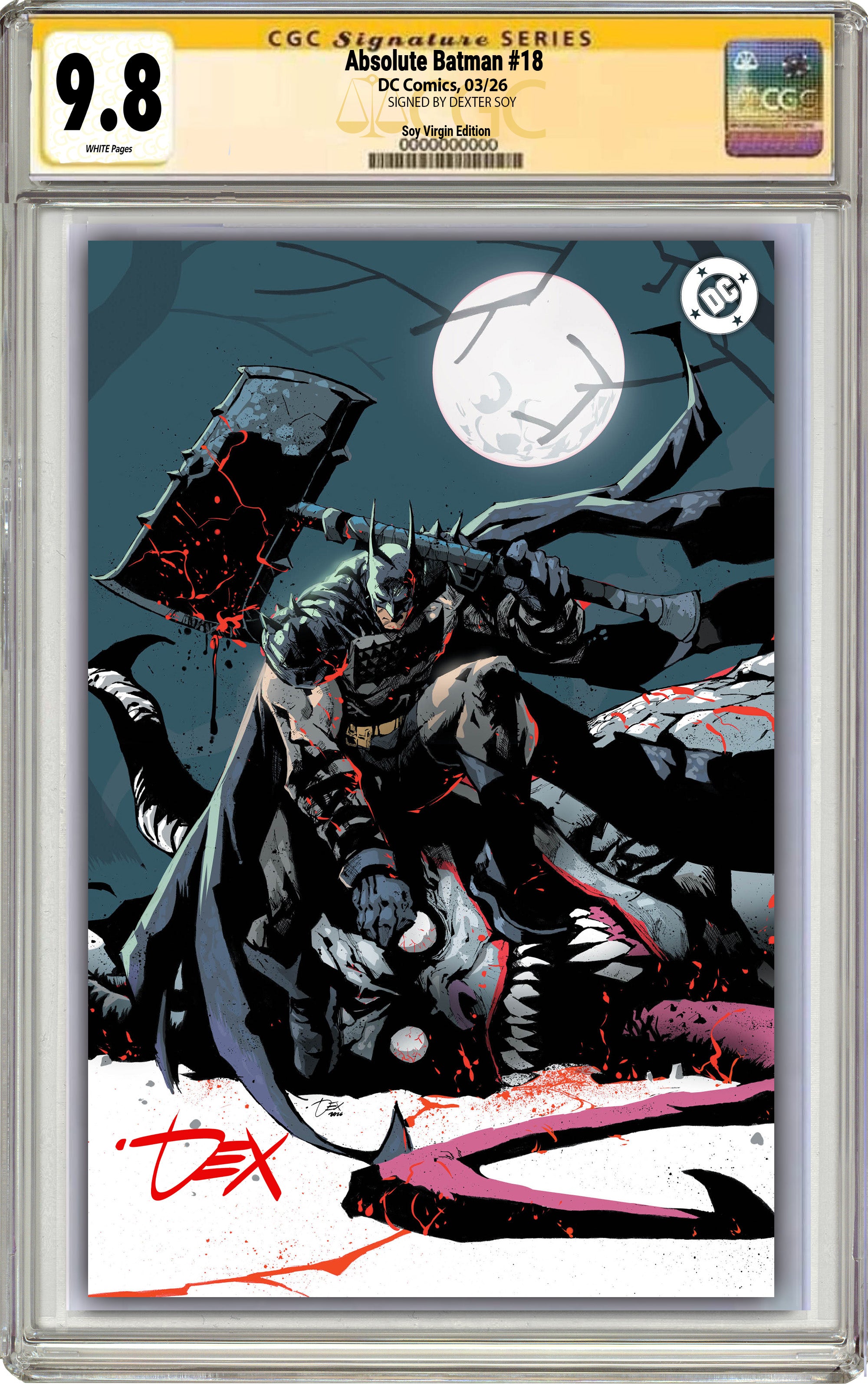 ABSOLUTE BATMAN #18 DEXTER SOY MEGACON EXCLUSIVE VARIANT COVERS