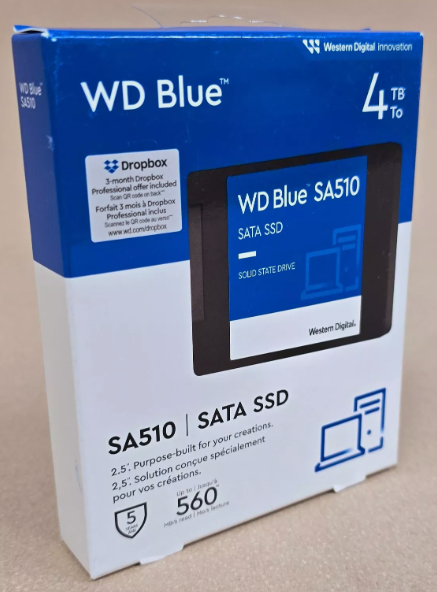 Buy Western Digital Blue SA510 2.5inch 4TB 560MB's SATA SSD Drive