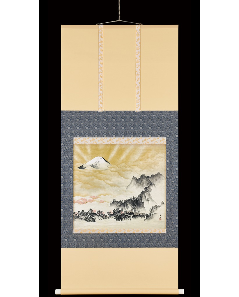 掛け軸 横山大観 蓬莱山 絹本 逸品 複製 希少 軸装 茶道具 掛軸 美品 です 掛け軸-横山大観-蓬莱山-絹本-逸品-複製希少-美品です。 複製画】掛軸 横山