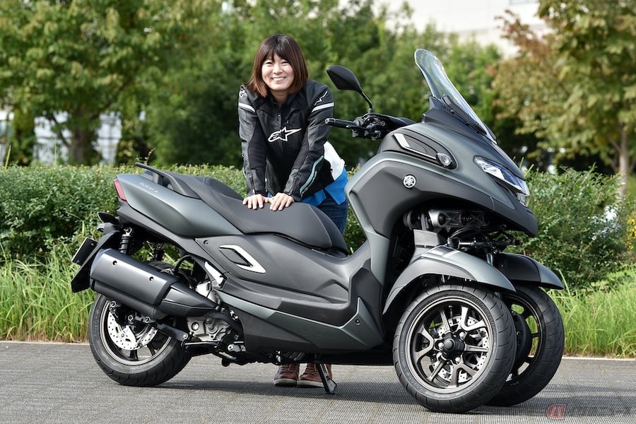 遂に登場! 自立する3輪バイク ヤマハ「トリシティ300」はホントに転ば