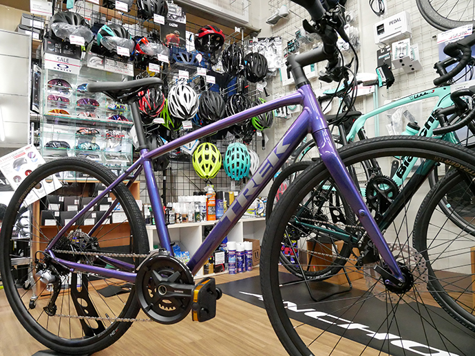 Trek クロスバイク FX3 Disc Purple Flip 付属品多数有り Trek クロス