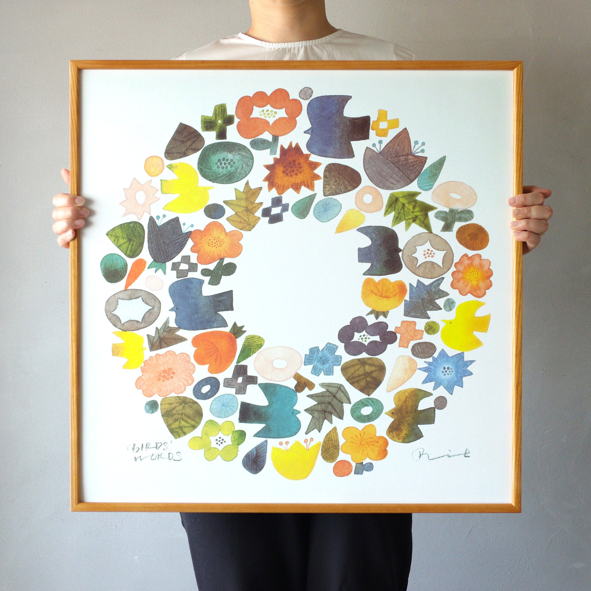 ポスター 60cm / WREATH – BIRDS' WORDS