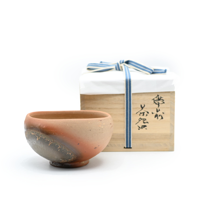 備前焼抹茶碗（桐箱付き）作家：宮尾 昌宏 - 備前焼通販ギャラリー