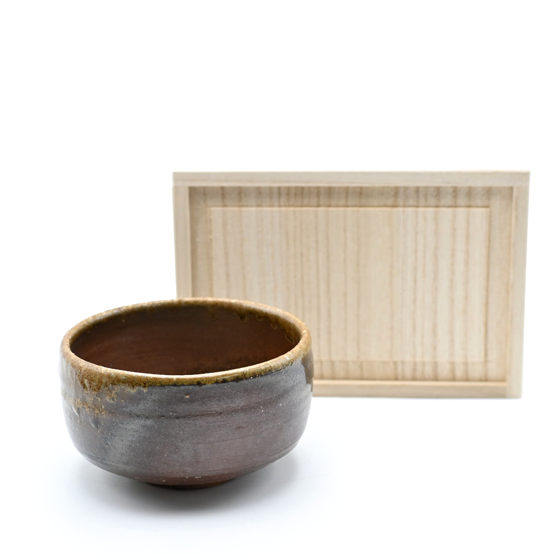 備前焼抹茶碗（桐箱付き）作家：三好 満 - 備前焼通販ギャラリーしょうざん
