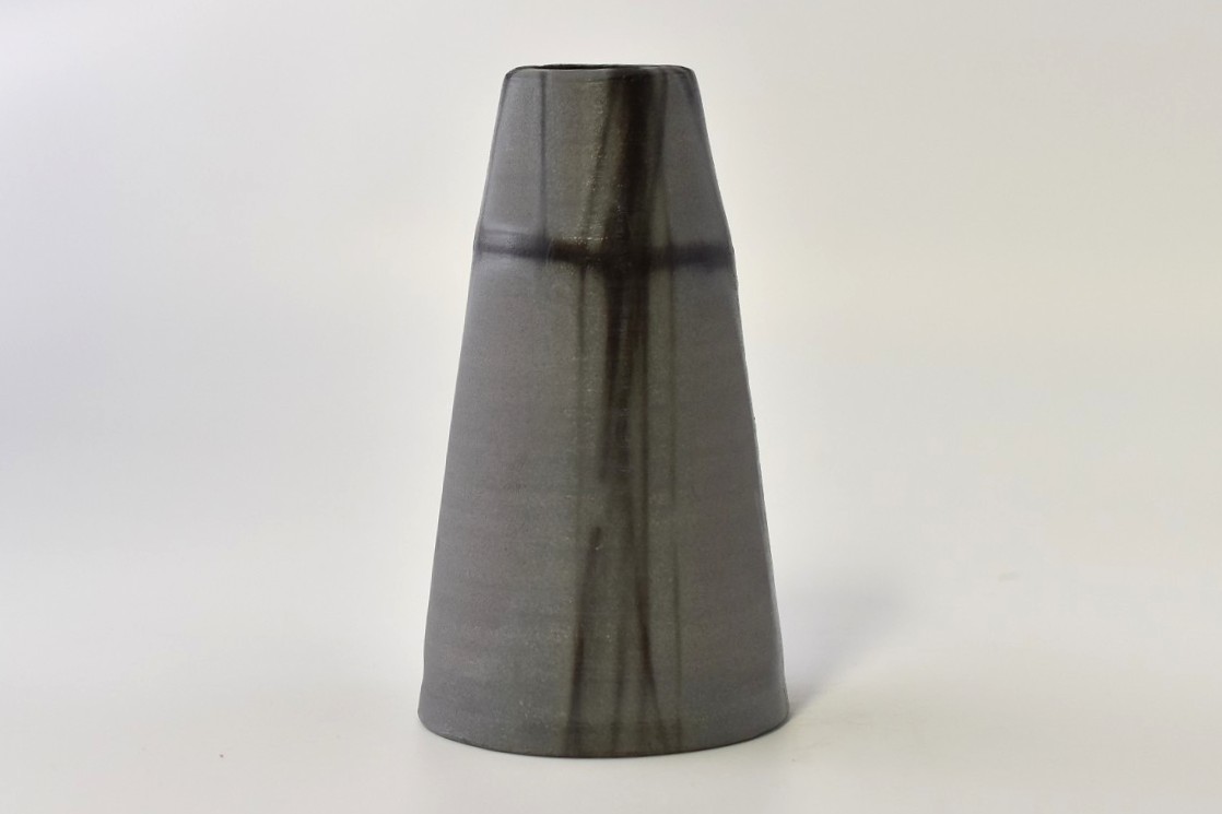 b備前焼ショッピングサイト / 青備前三角花入 鈴木美基