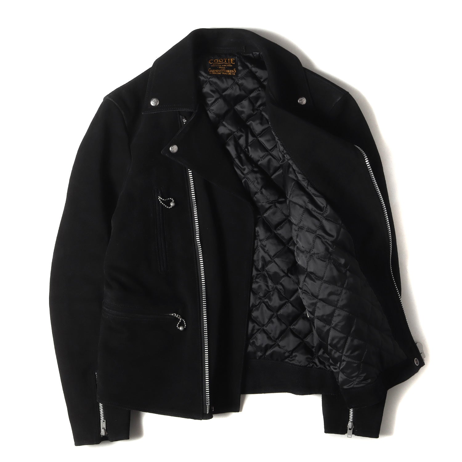 クーティー cootie レザーライダースジャケットSサイズ COOTIE
