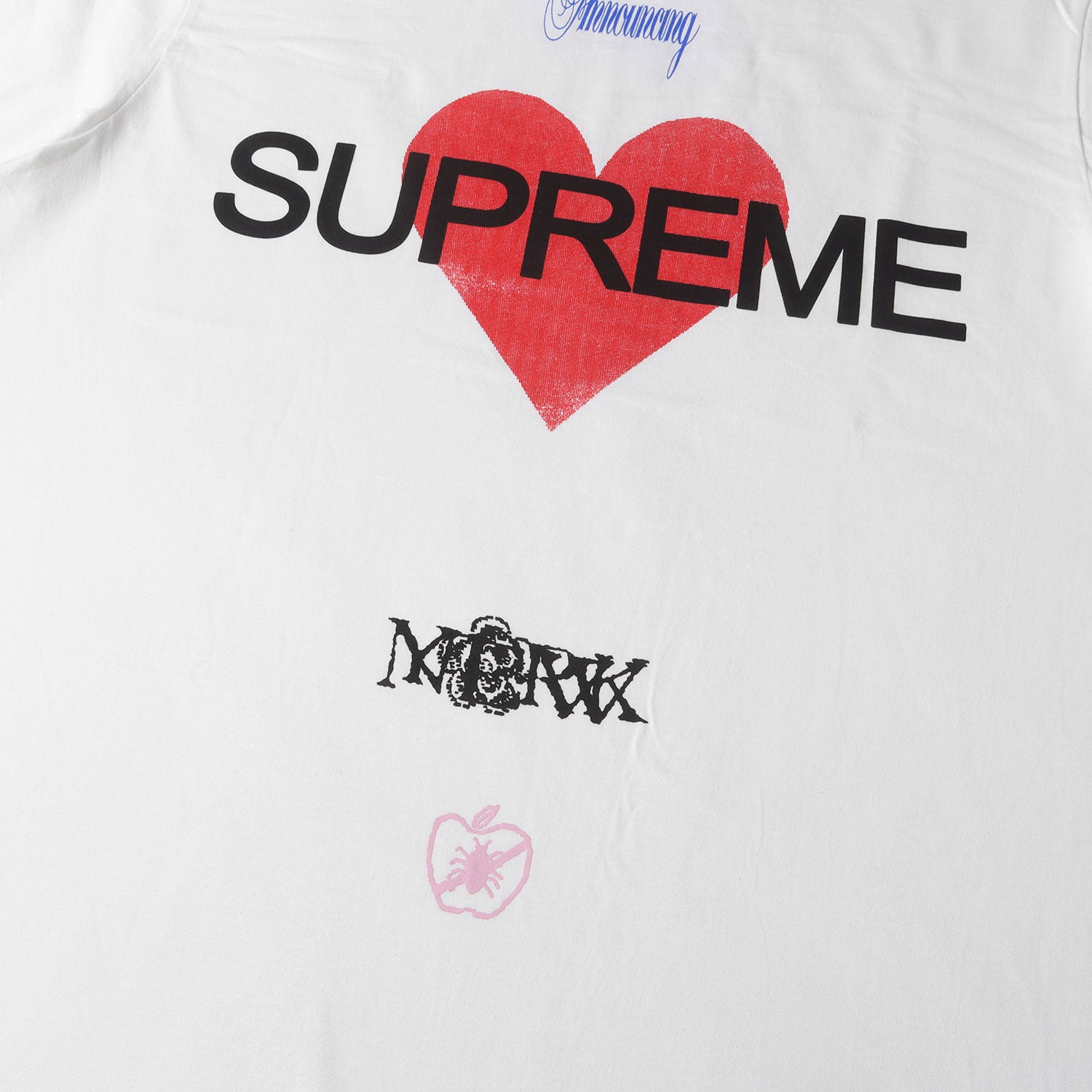 Supreme (シュプリーム) 25SS ハート グラフィック Tシャツ(Announcing