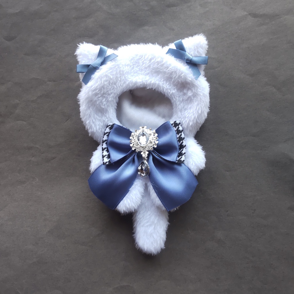 ナナミ様ぬい服ふわふわ猫耳うさ耳 お座り着ぐるみ にじぱぺ ちび