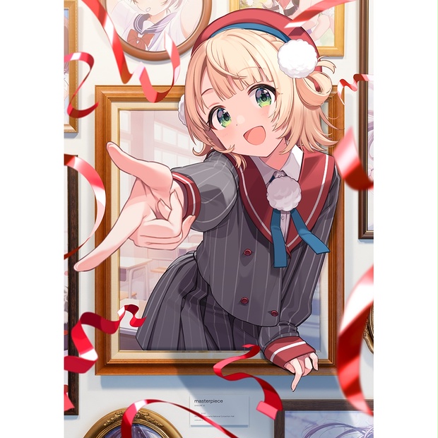 すいみゃ fanbox限定 直筆サイン キャンバスアート すいみゃ fanbox