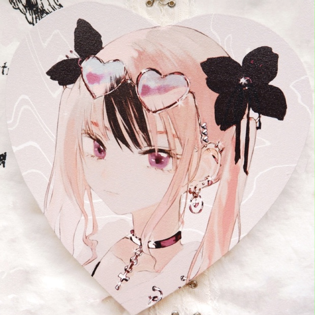 直筆サイン入り 旧都なぎ キャンバスアート2種 作品集 ステッカー2種