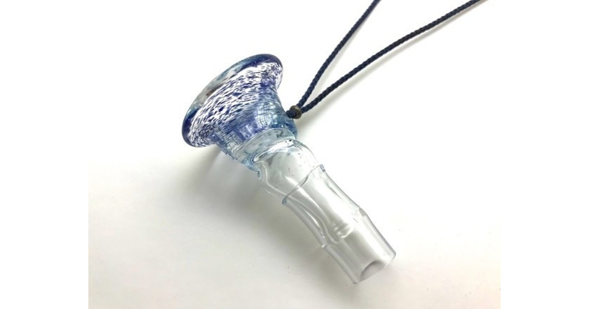 シーシャ マウスピース ガラス製ハンドメイド品ブルータートル