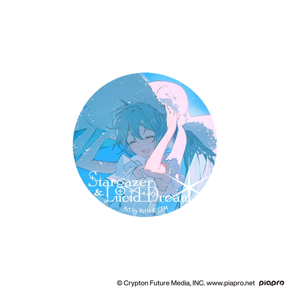 ホロ加工缶バッジK＜海色＞ - Rella Artworks / 不安定+ - BOOTH