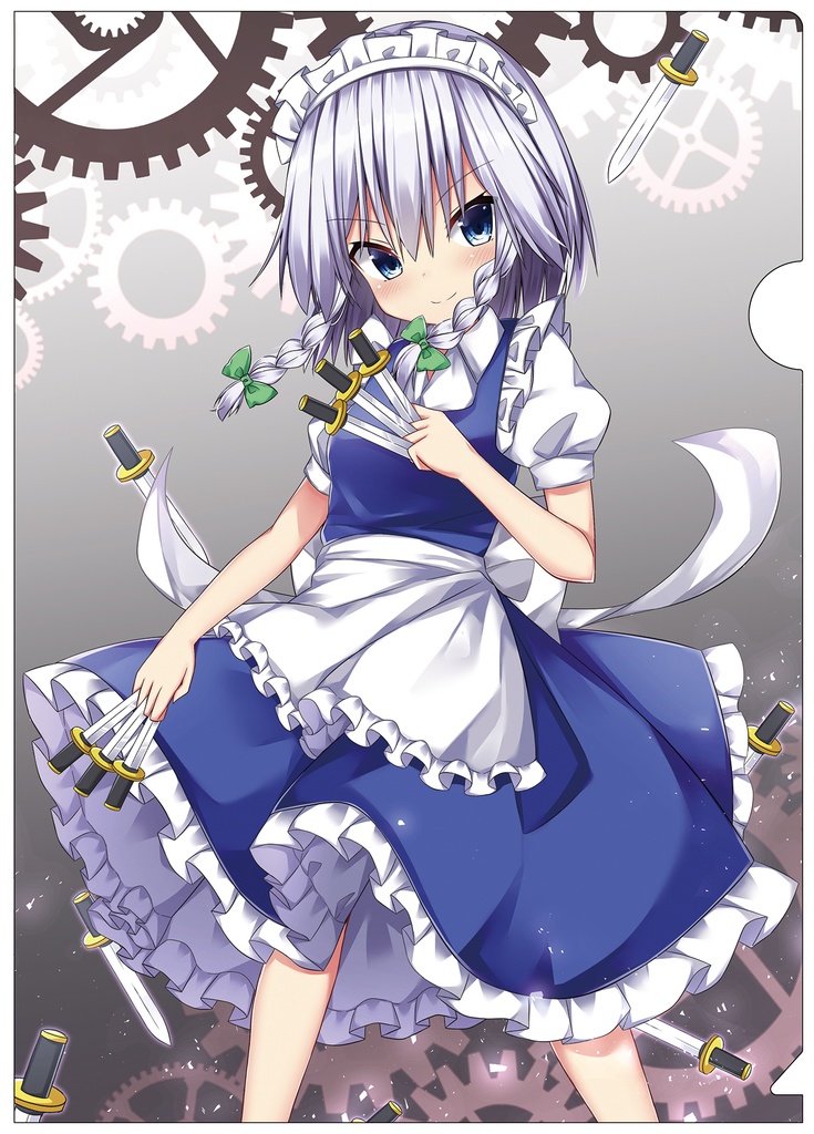 東方project 咲夜 水着 美少女 クリアファイル VZ20 東方project 咲夜