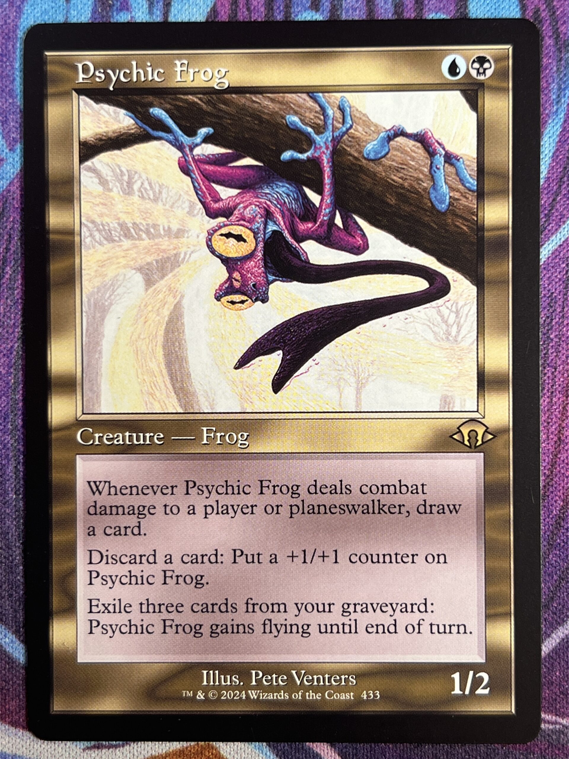 超能力蛙 英語 foil 4枚セット 超能力蛙/Psychic Frog 英 4枚