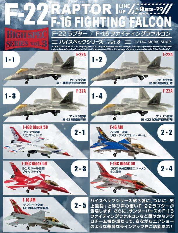 F-22 ラプター 1/144 1-1 アメリカ空軍 第1戦闘航空団司令機
