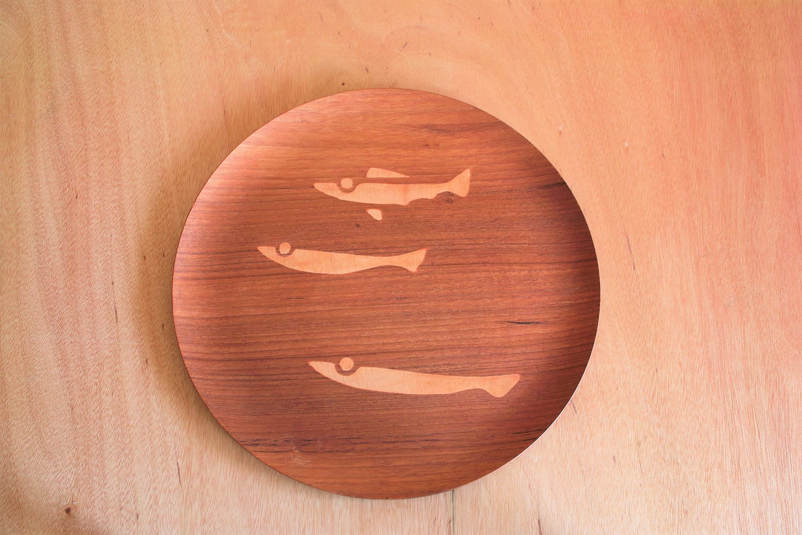 No.6423「チークのトレイ：青峰重倫」直径30cm SOLD | ボルトナット