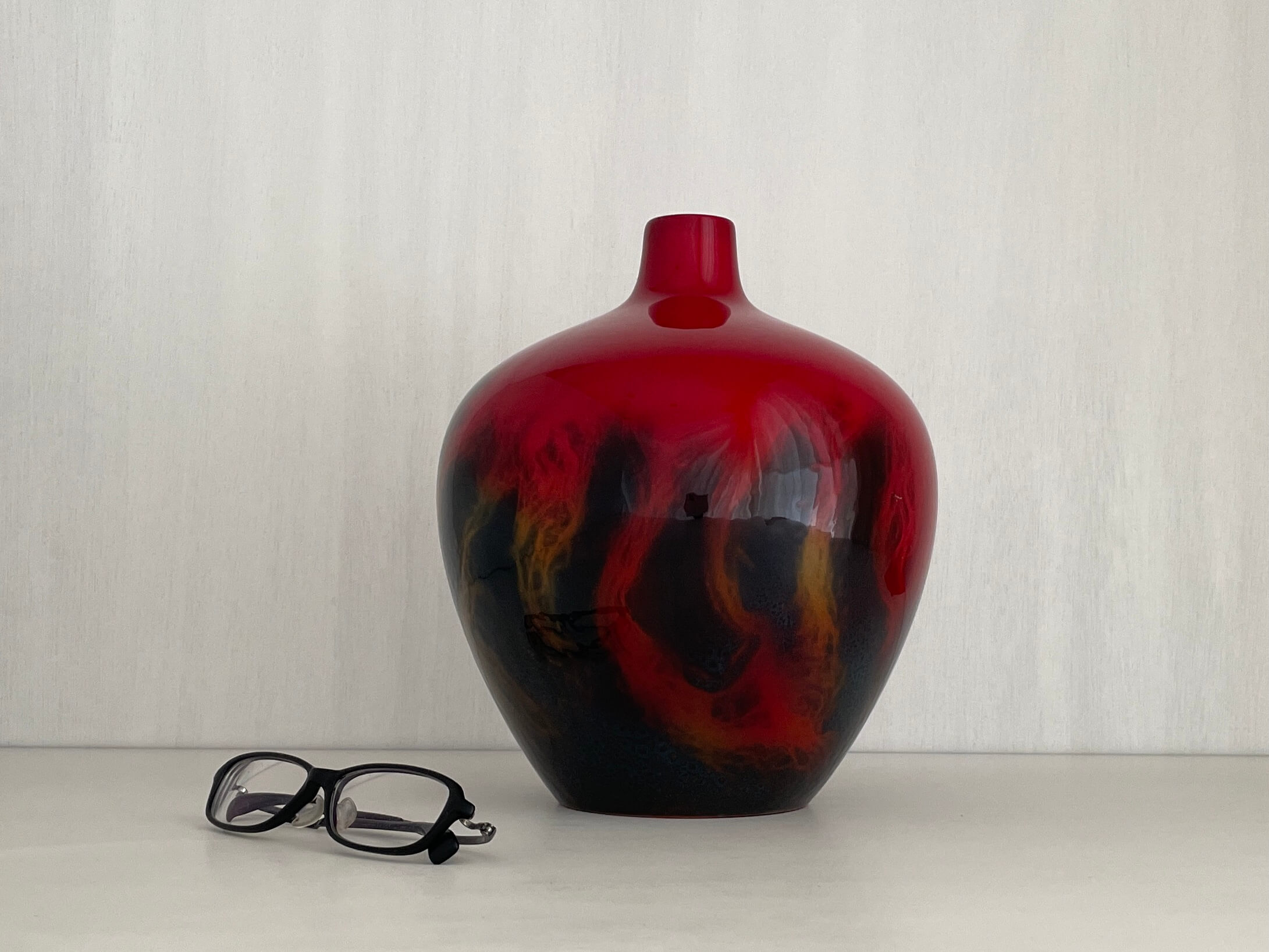 2319 ロイヤルドルトン ルージュフランベ フラワーベース 花瓶 【公式