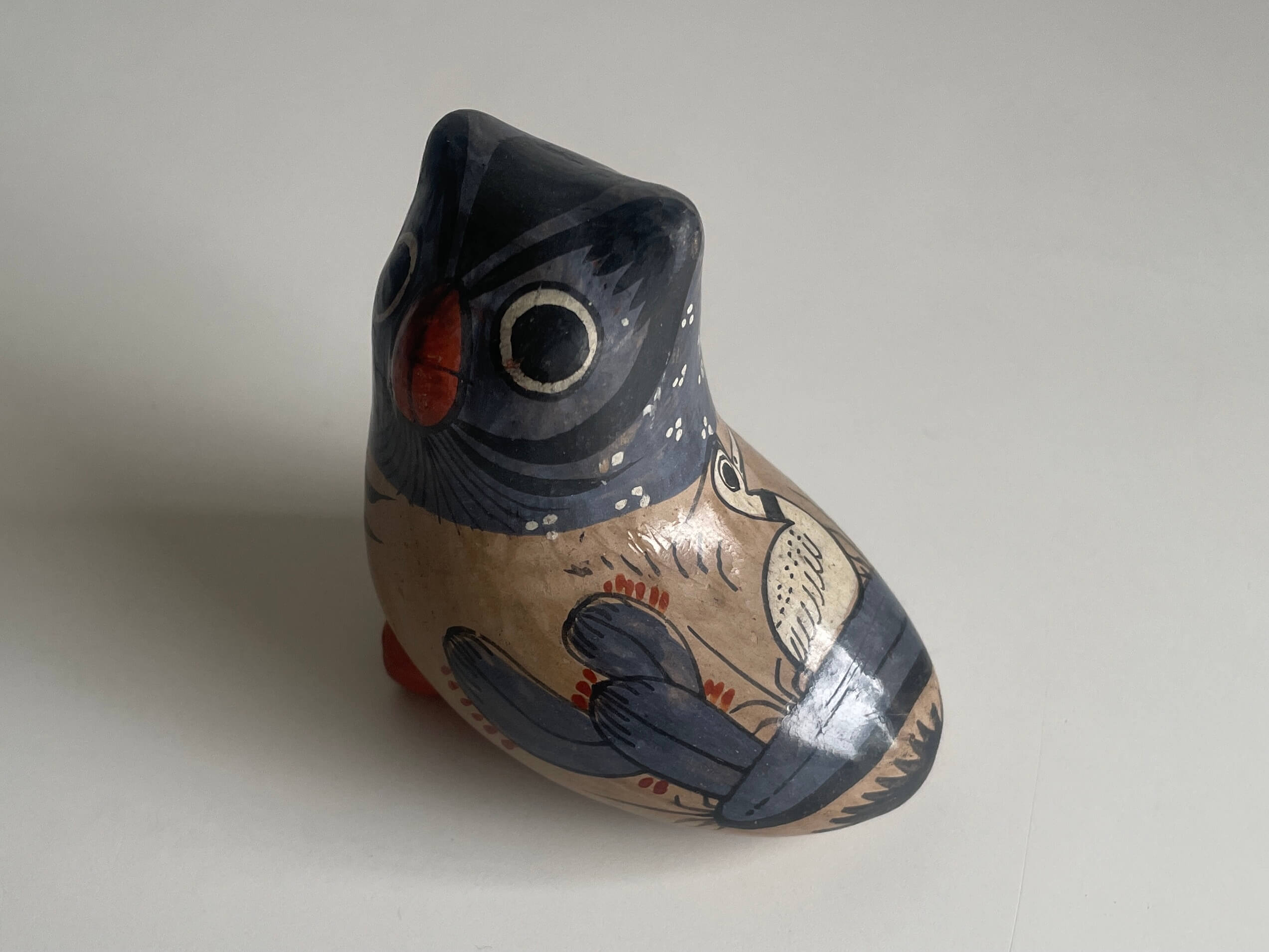 メキシコ トナラ焼き 8点セット No.10398「メキシコの民芸：トナラ焼き