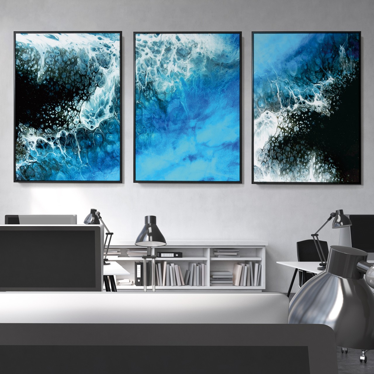 海の波 抽象画 27✖️25 海の波 抽象画 27✖️25