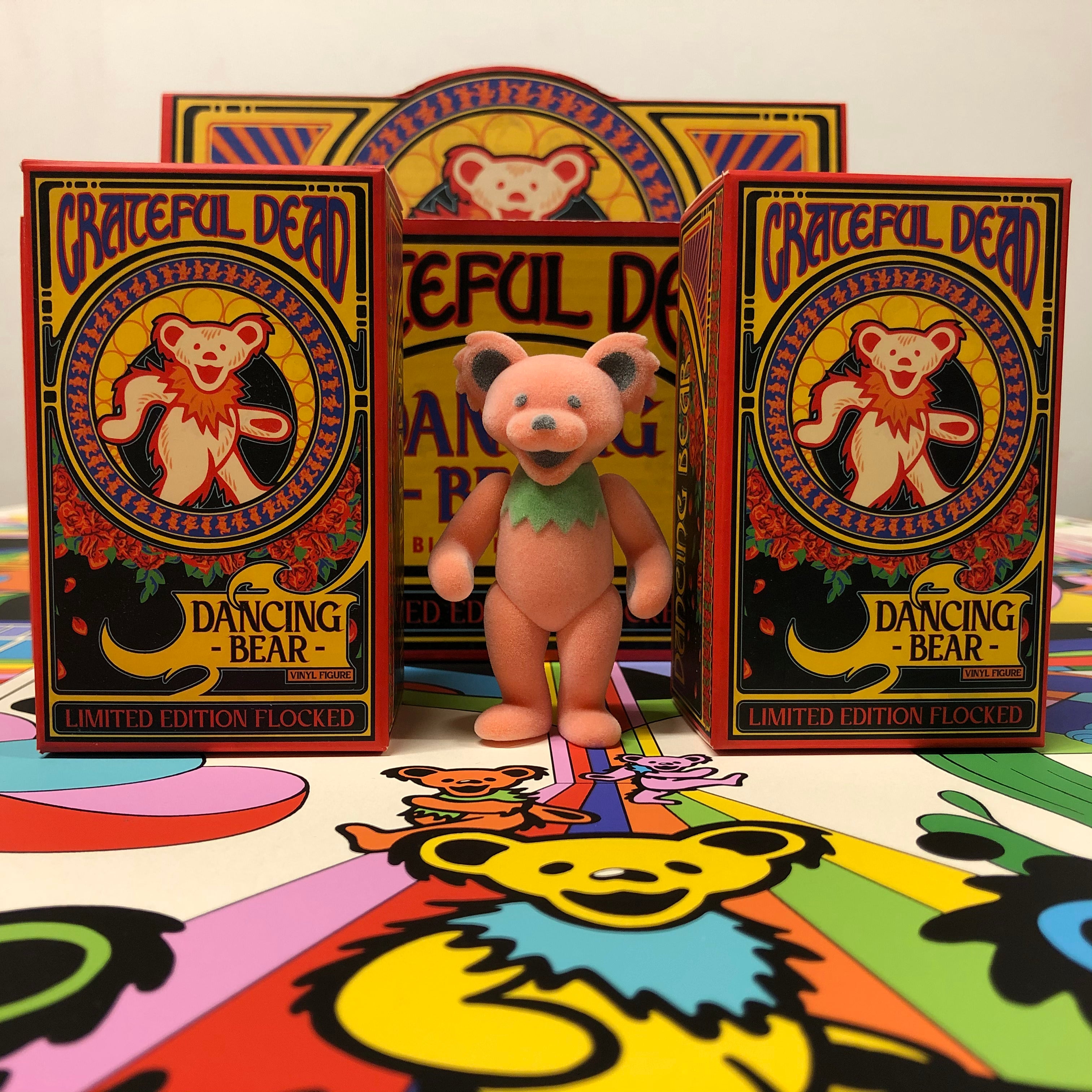 GRATEFUL DEAD - Dancing Bears - Flocked Variant – Bottleneck Gallery