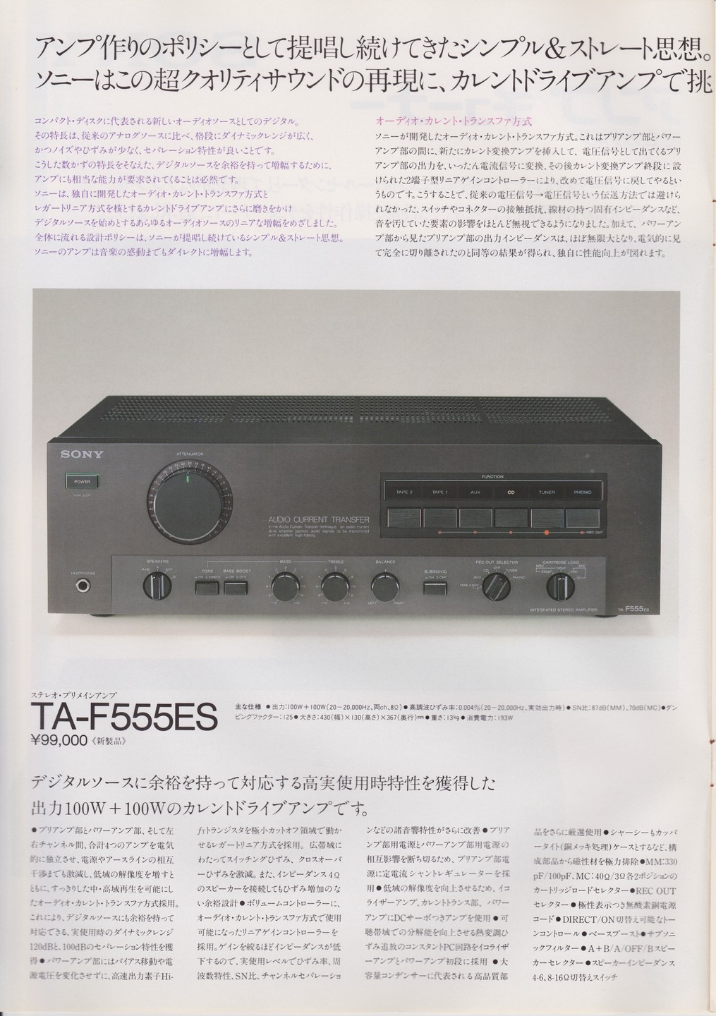 定価︰￥75.000・1974年】SONY STR-7045 アンプチューナー 定価