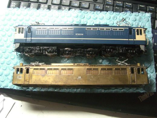 鉄道模型製作販売記 KTM EF65 1000番台=キット組み=現行モデルと旧製品