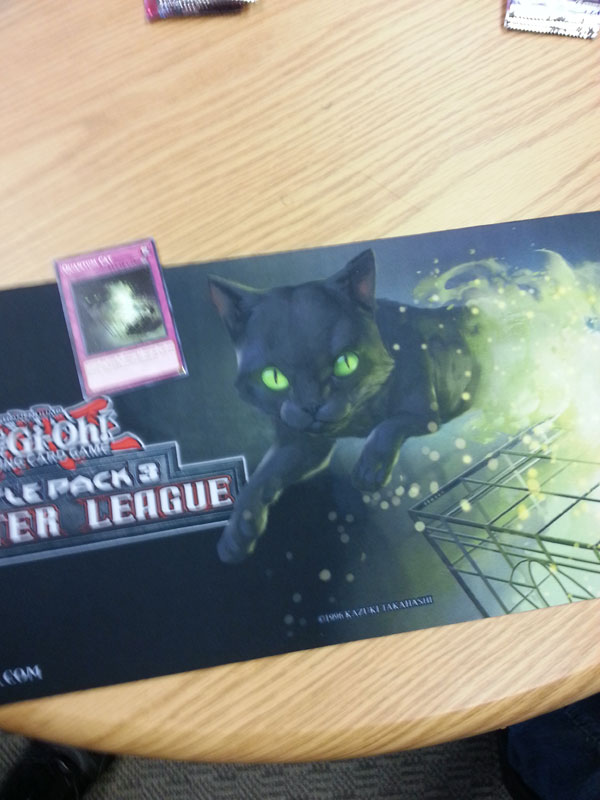遊戯王 バトルパック3 モンスターリーグ プレイマット量子猫 遊戯王