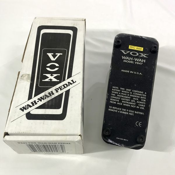 VOX ワウペダル V847 MADE IN U.S.A VOX V847 Wah Pedal｜ミュージック